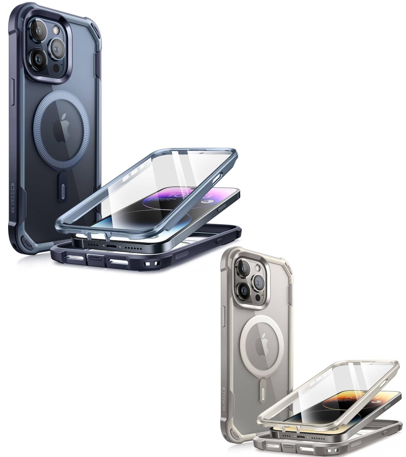 i-Blason Bundle for iPhone 15 Pro Max MagSafe Case with Screen Protector