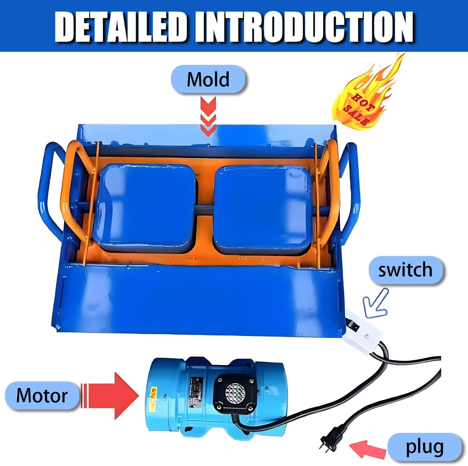 Electric Hollow Making Maker Machine, Concrete Block Making Machine for Construction, for Cement and Concrete Blocks