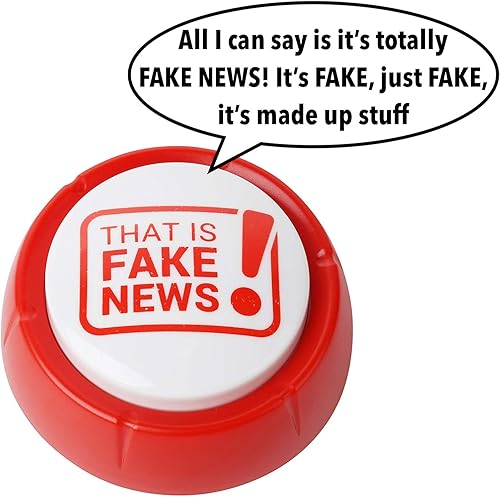 Miniatura 3 de Botón de noticias falsas de Donald Trump, 11 citas de noticias falsas en voz real, artículo de escritorio de regalo de broma parlante, accesorios de