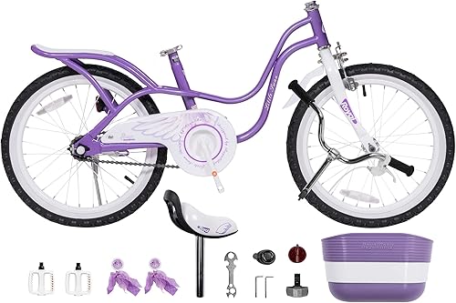 Miniatura 3 de Royalbaby Princess - Bicicleta para niñas de 12, 14, 16, 18, 20 pulgadas, con cesta para niños de 3 a 12 años
