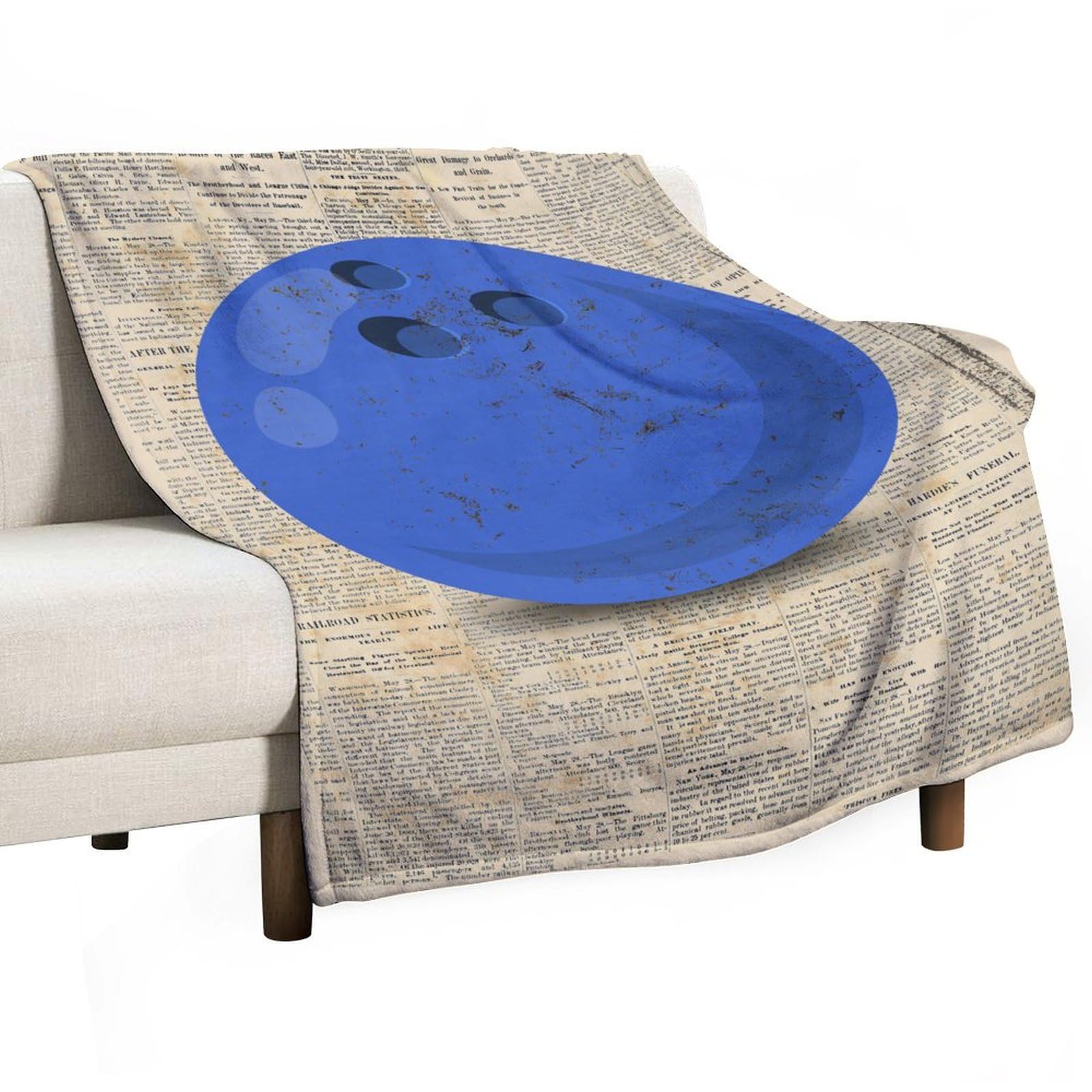 Plaid de bowling doux et pelucheux grand format pour des soirées cocooning confortables