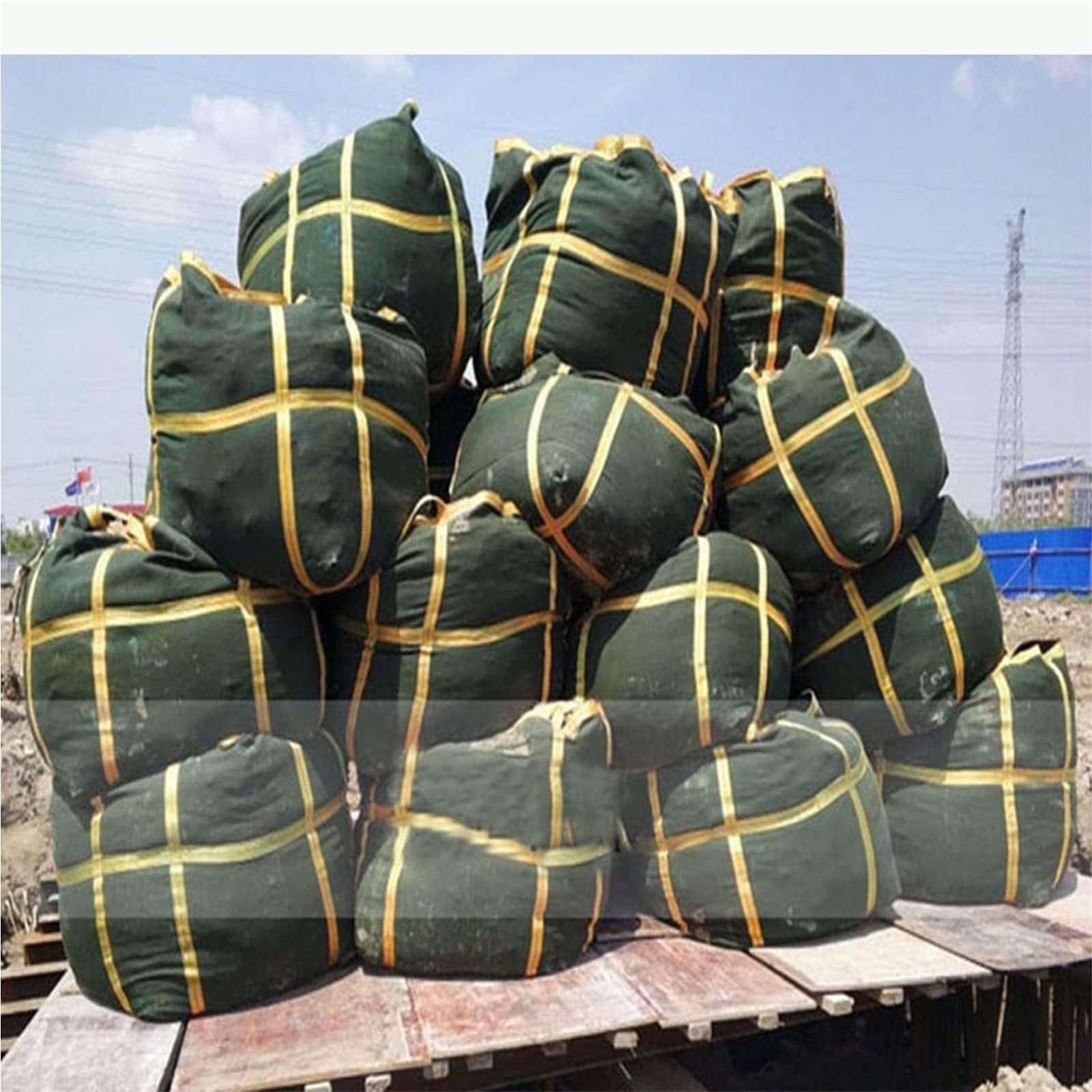 Sacco di sollevamento in nylon resistente, resistente agli strappi e durevole, per piattaforme di gru, carrelli elevatori e attrezzature di movimentazione industriale