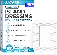 Vista 9 de JJ CARE Aderezo adhesivo impermeable para isla (paquete de 50), gasa estéril con bordes de 6 x 6 pulgadas, vendajes de gasa adhesivos envueltos
