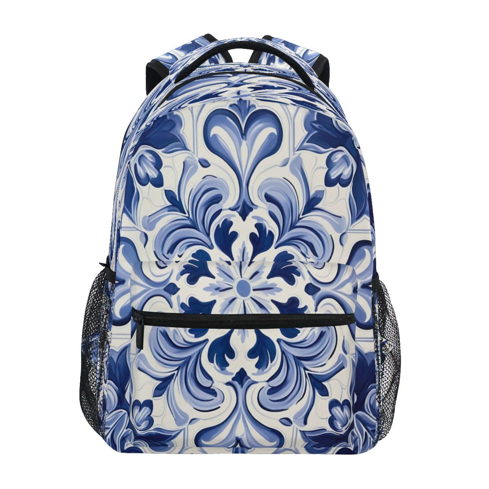 Cgiub Mochila de viaje con estampado étnico para hombres y mujeres, grande, resistente al agua, mochila universitaria para laptop, mochila casual para el trabajo y negocios, a, 40.5x29x17.5cm