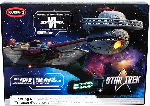 Skill 2 Kit de iluminación para Klingon Kronos One Spaceship Star Trek VI: The Undiscovered Country (1991) Película 1/350 Modelo a escala de Polar
