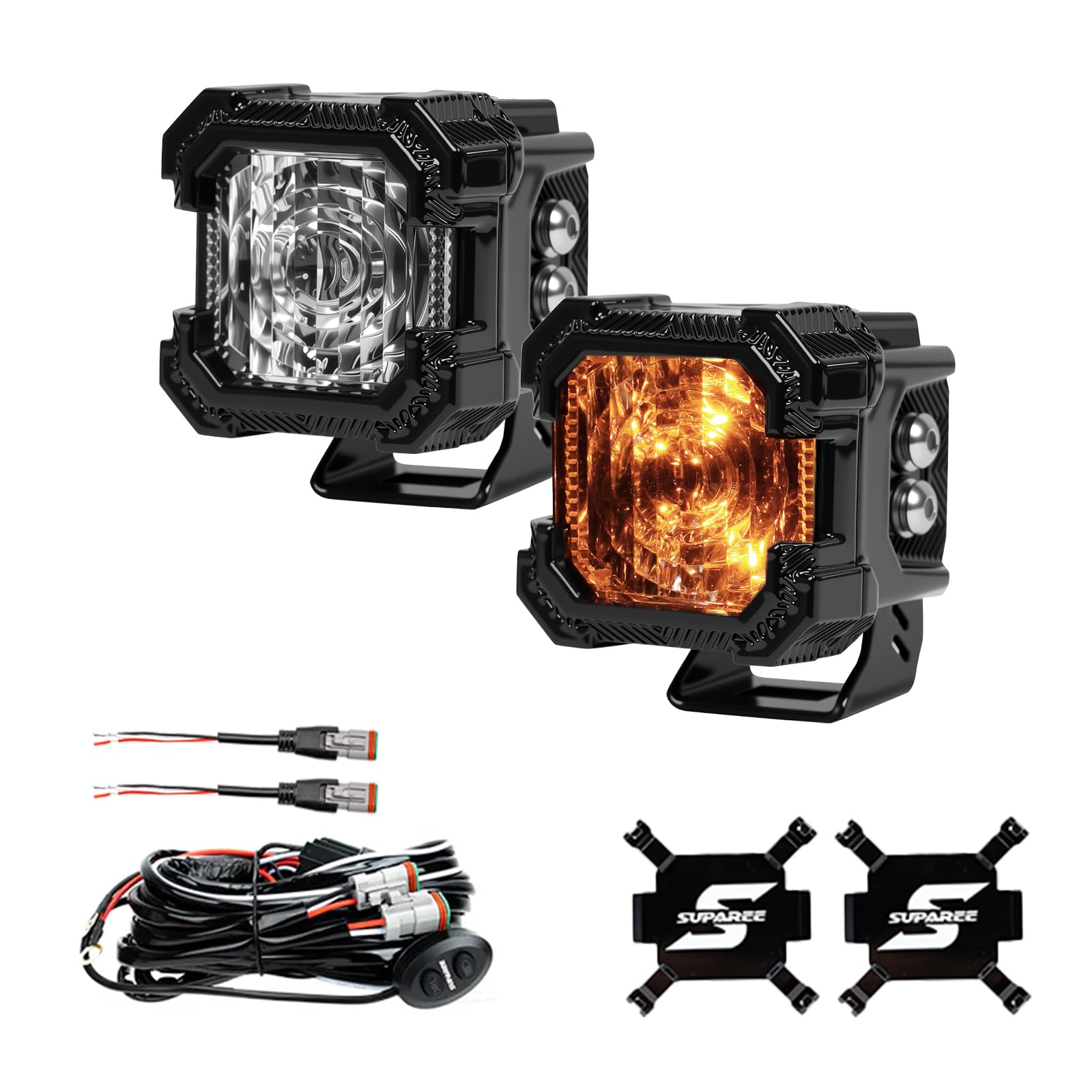 Amazon.com: Suparee Recon 1 2-Inch LED Pod Lights with Black