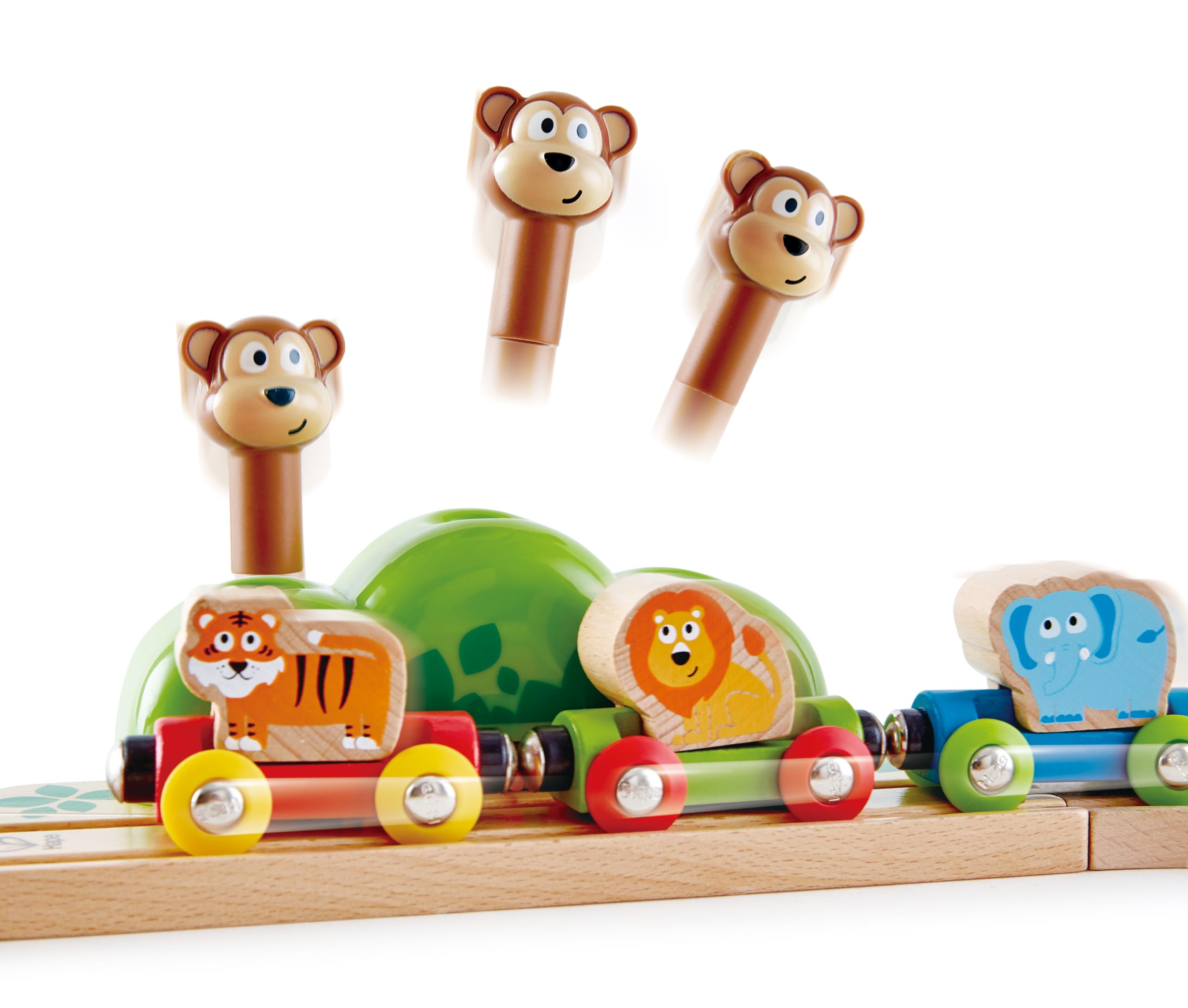 Amazon | Hape(ハペ) サウンドレールととびだすおさるセット