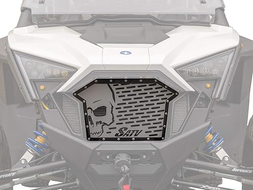 Rejilla estilo calavera SuperATV para Polaris RZR PRO XPPRO XP-4 2020+ Acero cortado con láser con recubrimiento en polvo para mayor durabilidad