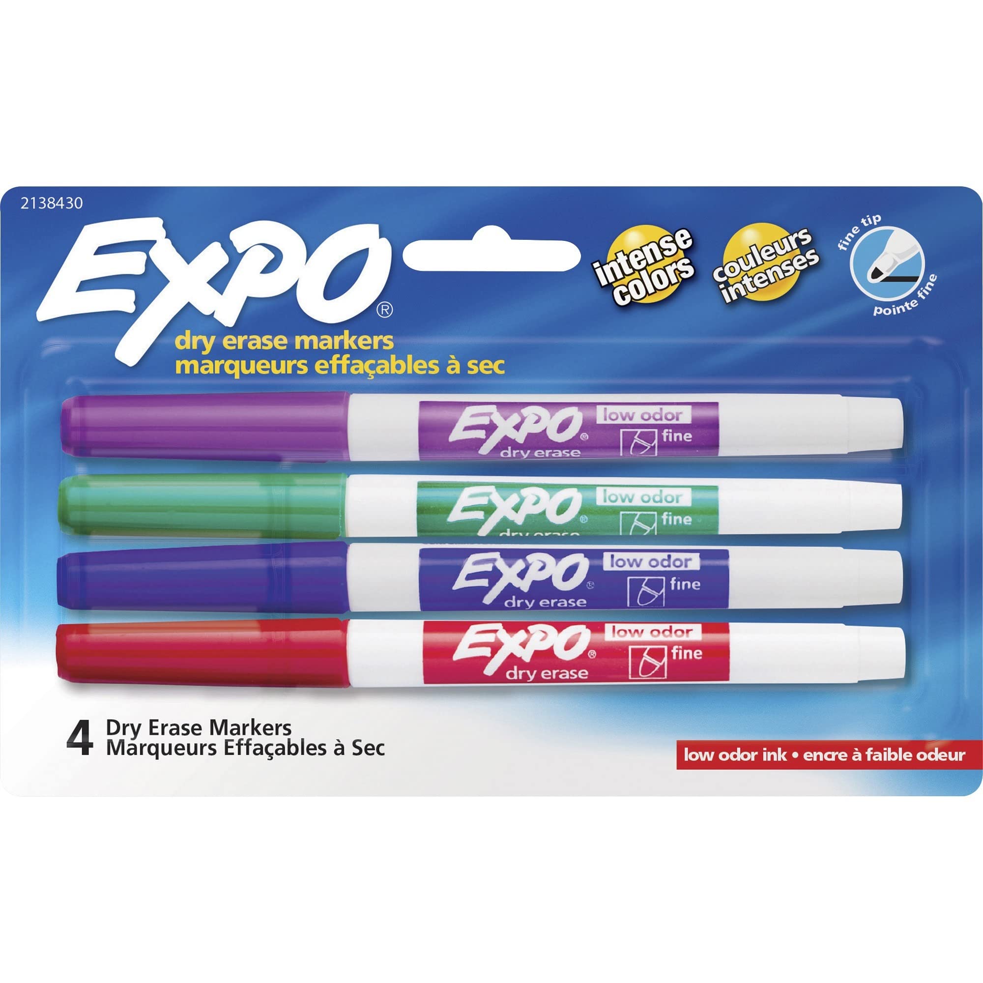 EXPOExpo Low-Odor Dry Erase Fine Tip Markers