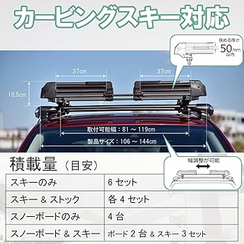 Amazon.co.jp: カーメイト(Carmate) inno(イノー) スキー