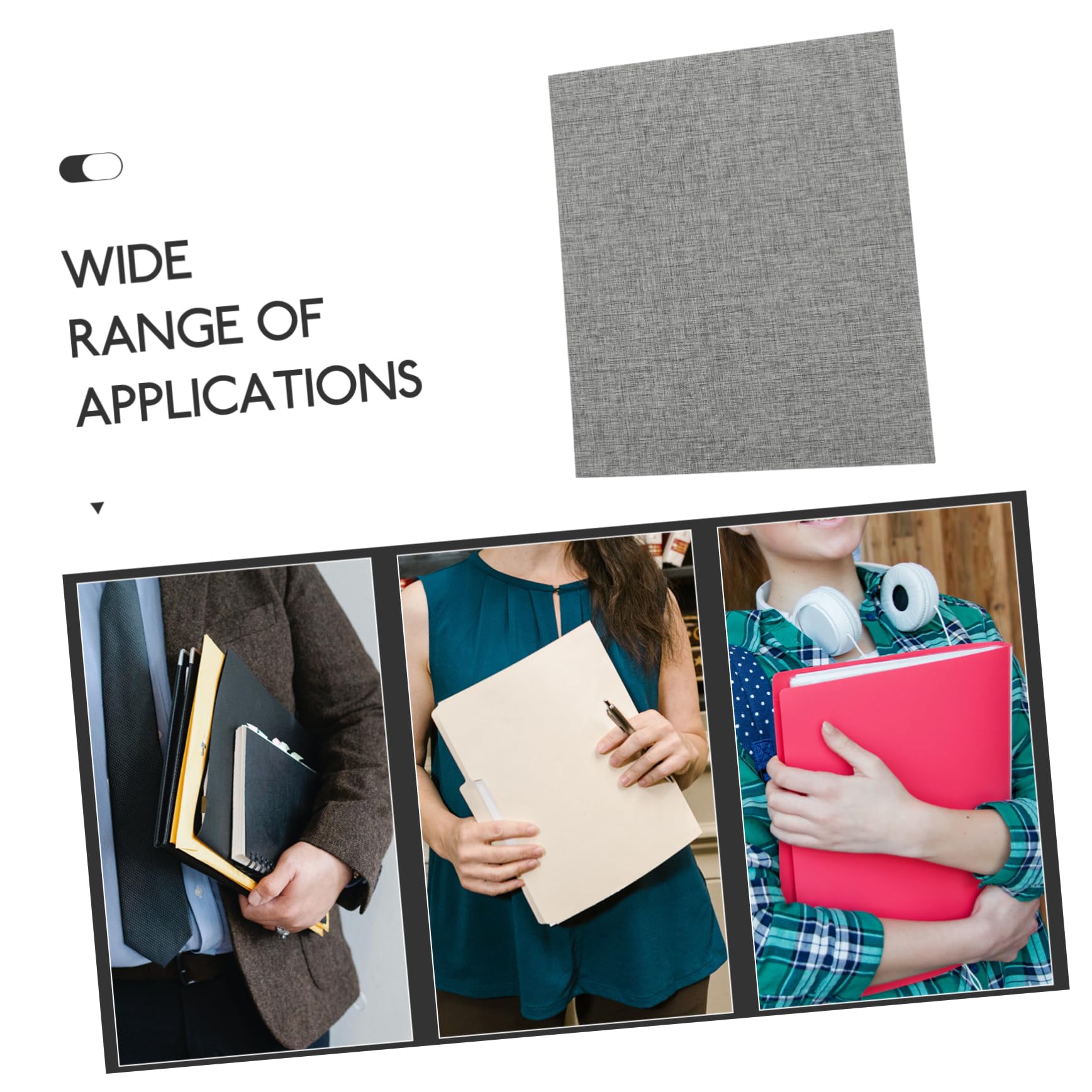 SEWACC Classeur à Trois Anneaux Avec Couverture Rigide Protège-pages Et Rangement Pour Documents Copies Et Partitions Pour Bureau Et Maison