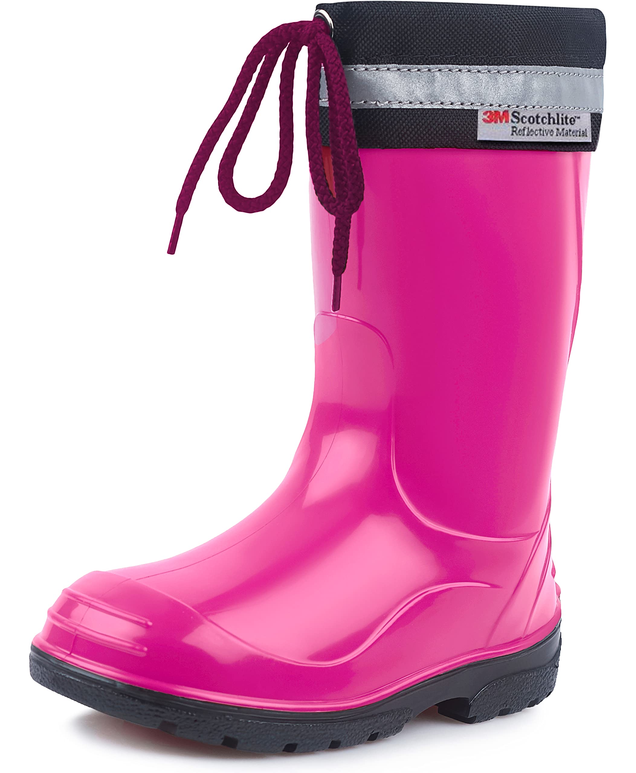 Ladeheid Kinder Gummistiefel mit Stulpe Regenstiefel für Jungen und Mädchen LA-972