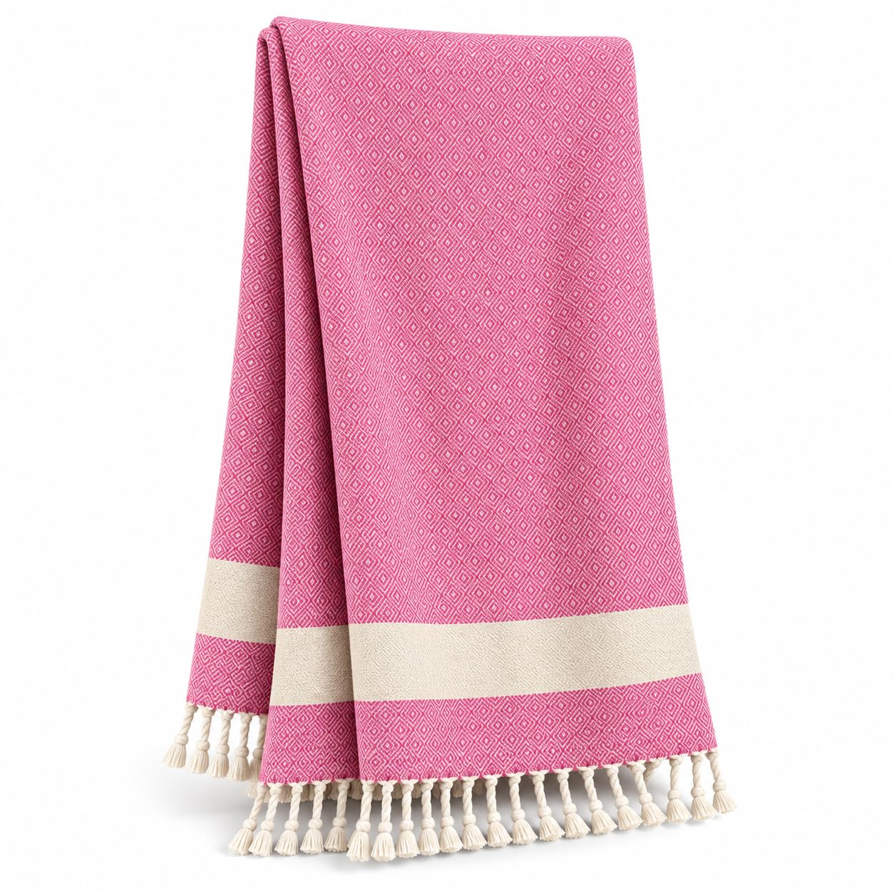 MEBY XXL Saunatuch, Strandtuch 90x180 cm. 100% Baumwolle – Rosa