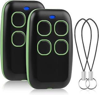 2PCS Télécommande Universelle Portail Garage 280–868 MHz, Télécommande Garage 4 en 1 Multifréquence Rolling Code, Compatible Came TOP432EE TOP432EV TOP432NA, Nice FAAC, Pile CR2032 Incluse