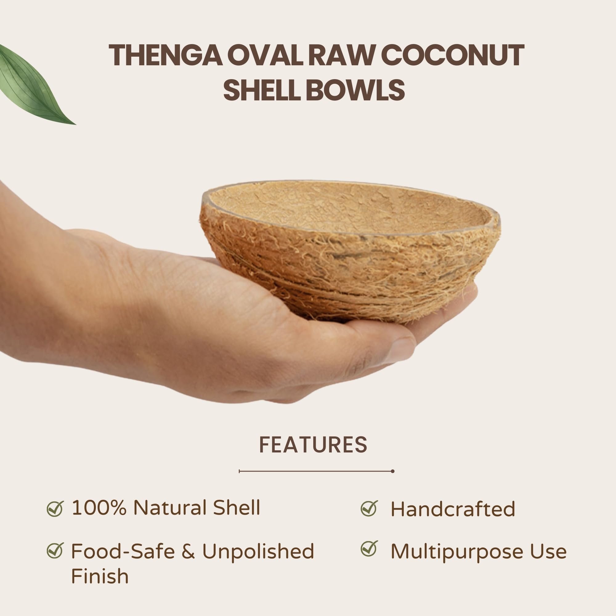 Thenga Coconut Shell Bowls - Raw & Sustainable -2