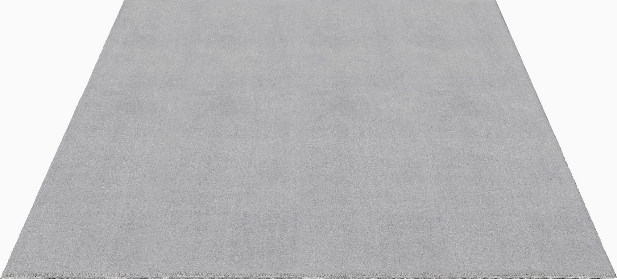 the carpet Relax Moderner Flauschiger Kurzflor Teppich, Anti-Rutsch Unterseite, Waschbar bis 30 Grad, Super Soft, Felloptik, Grau, 300 x 400 cm