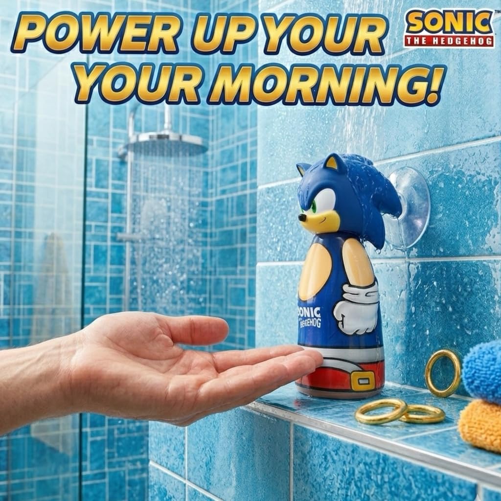 Sonic the Hedgehog 3-in-1 Shampoo, Conditioner and Shower Gel for Kids - 4