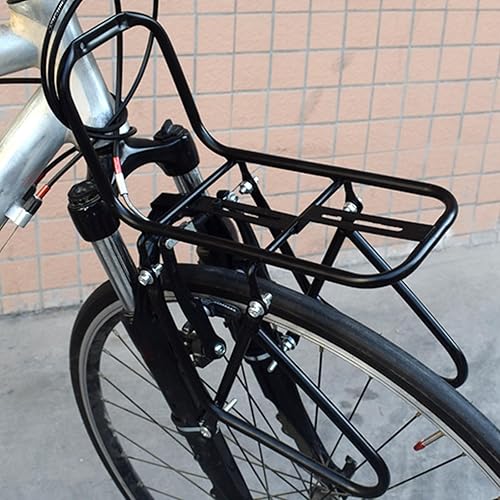 Miniatura 5 de Bicycles Front Rack,15Kg Capacity Mountain Bicycles Pannier Rack Cargo Carriers Rack Steel Luggage Travel Carriers Rack