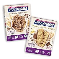 Pesoforma Barrette Cereali Croccanti e Cioccolato, Pasti Sostitutivi Dimagranti