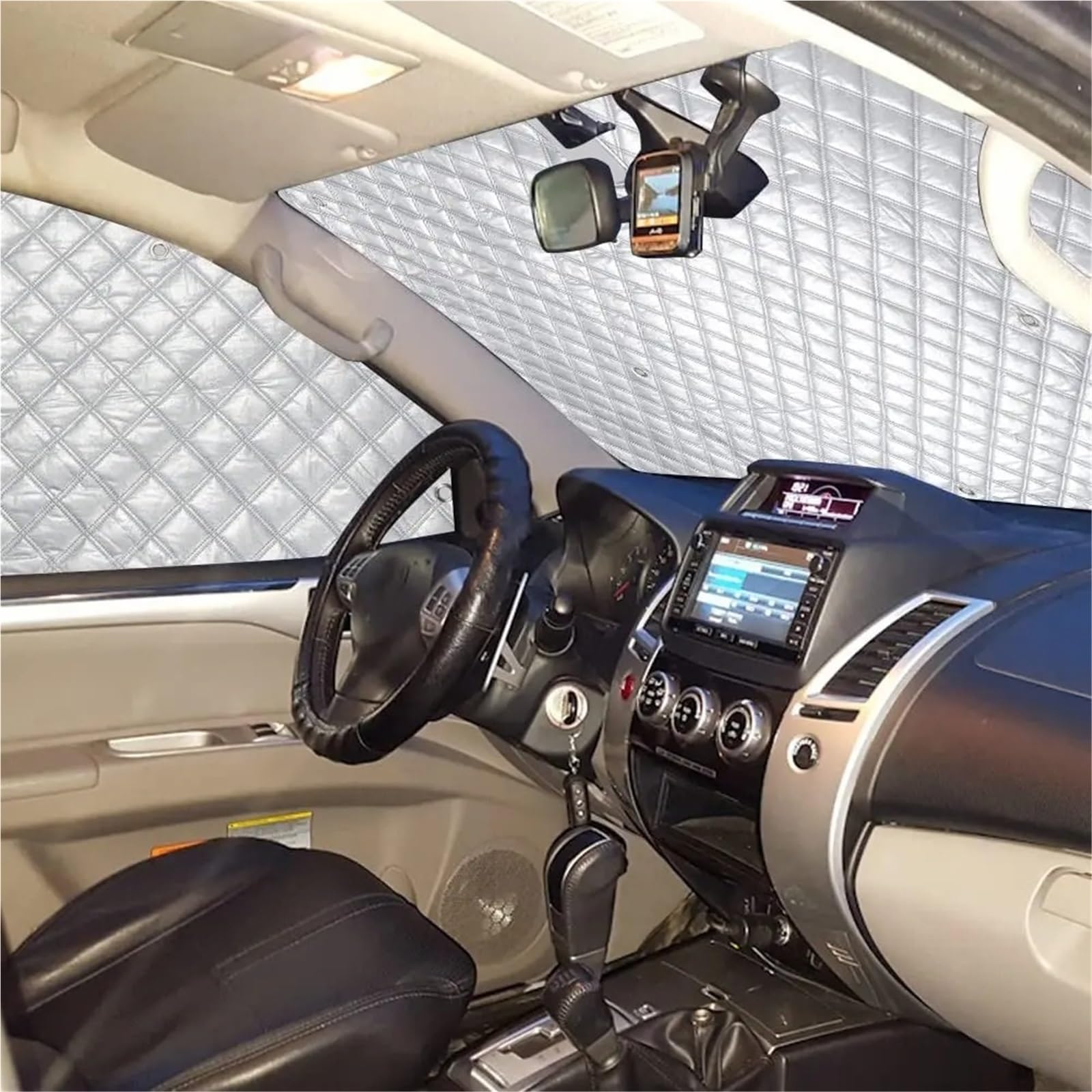 para VW T5 T6 Accesorios Exteriores De Coche 3 Uds Parasol para Parabrisas Delantero con Ventanas Laterales Cortina Protección UV Parasol Coche