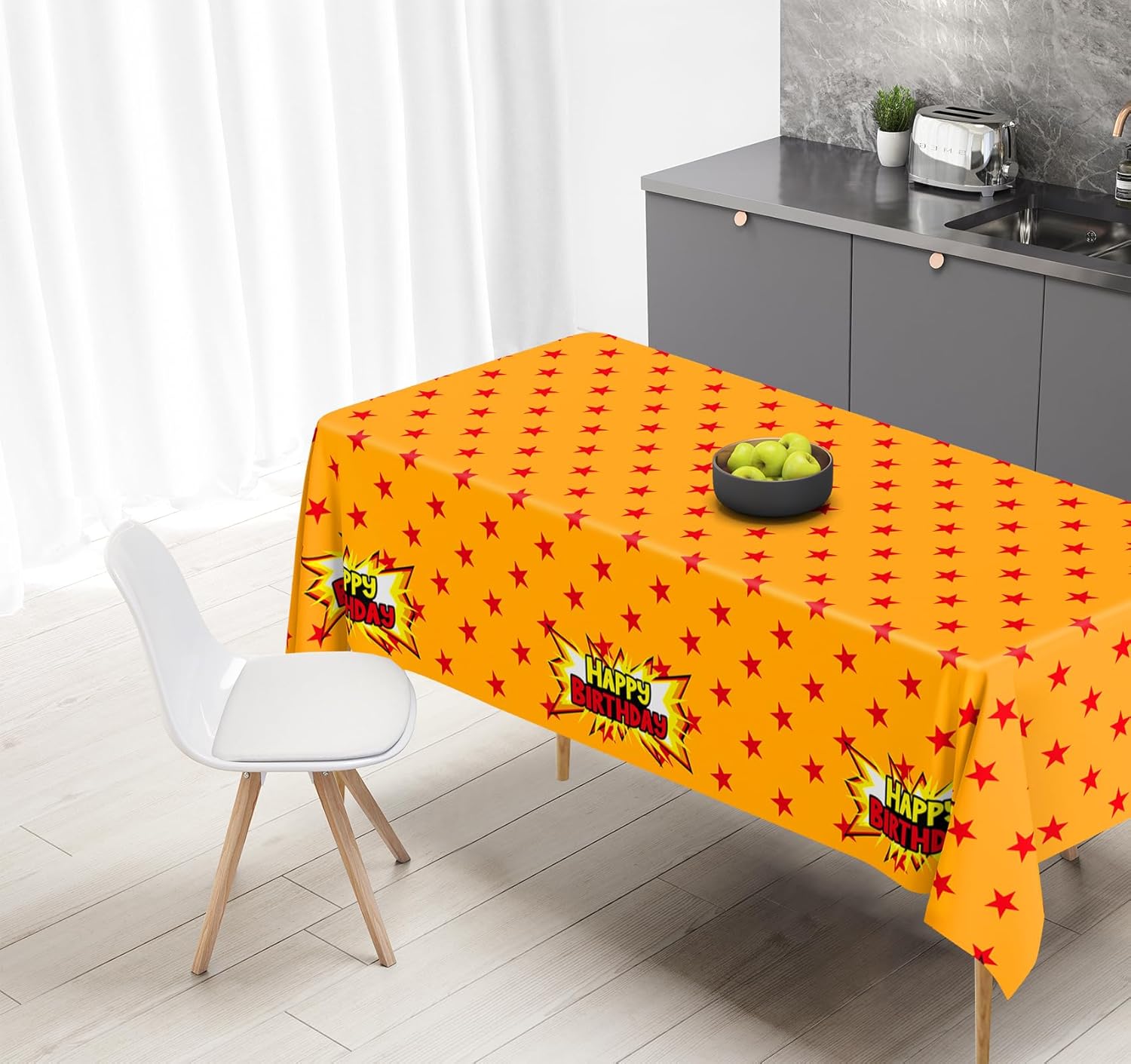 3 Pcs Anime Theme Tablecloth Disposable Plastic Anime Table Cover for Boys Girls Birthday Party Supplies -108 x 51Inch