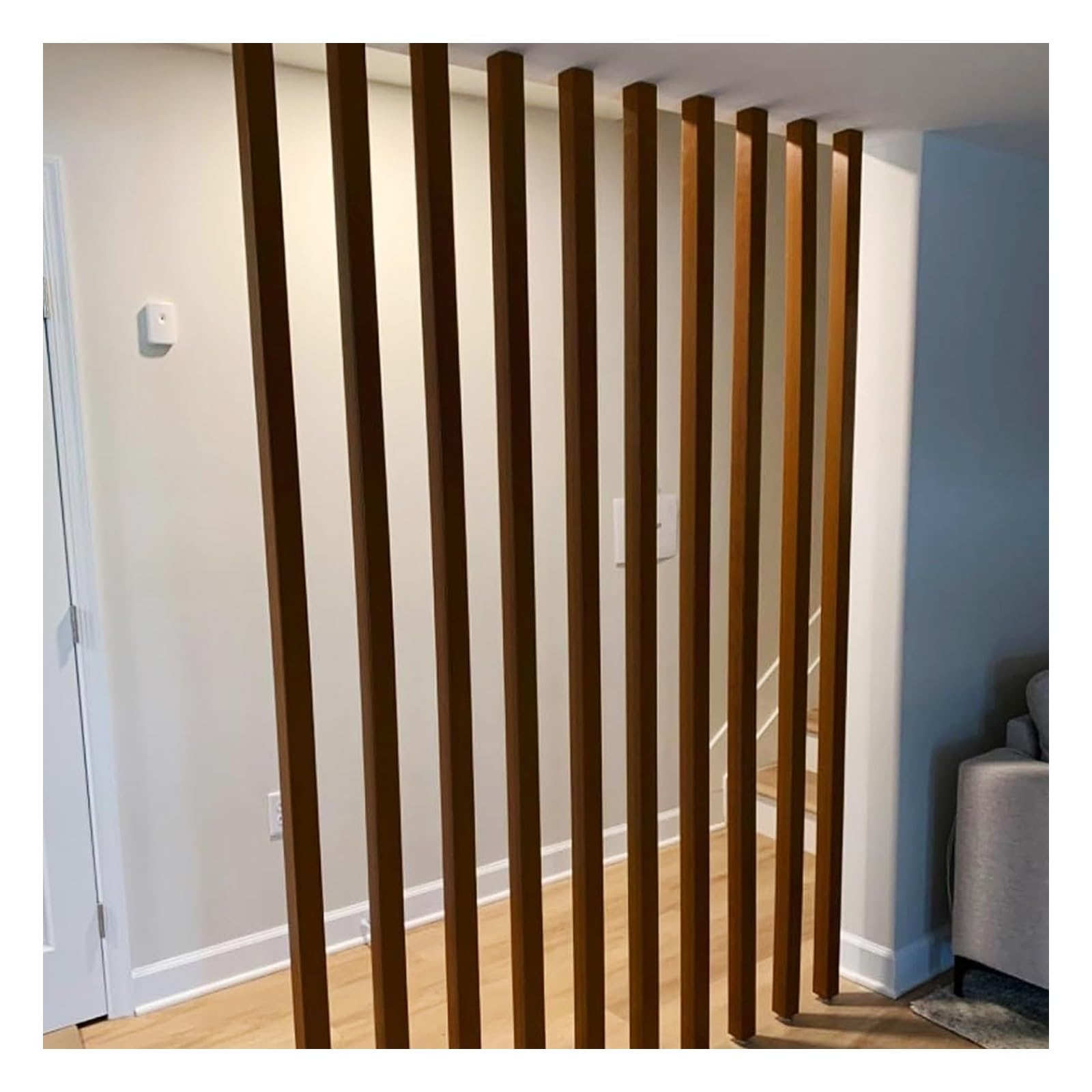 Room Divider Column,Wall Partition Room Divider Floor to Ceiling aluminum Slats,Freestanding Modern Wall Post Partition,Waterproof,fireproof,for indoor/outdoor use(4-pcs,230cm/90.5in/7.54ft)