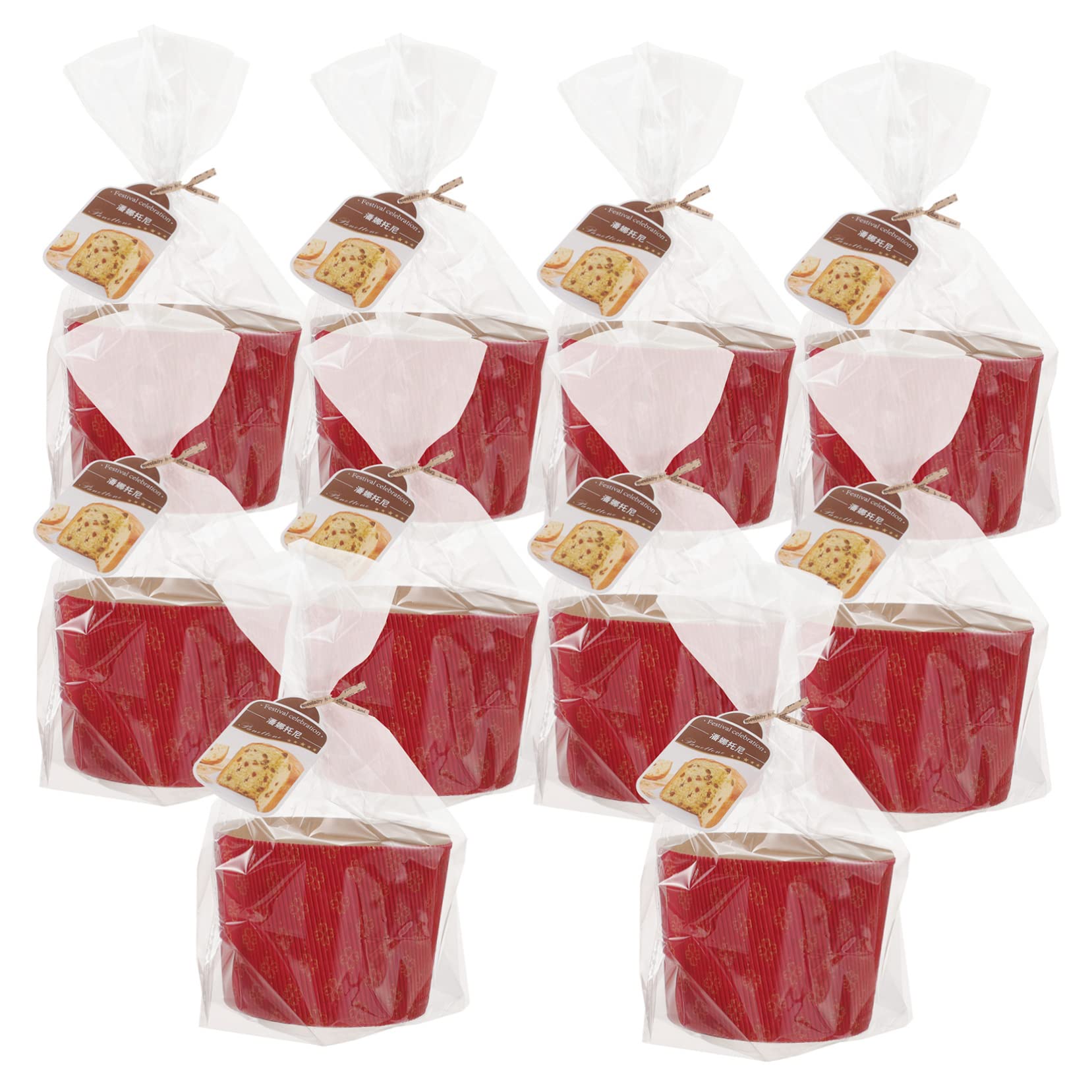 Amosfun 2 Juegos Copas de pastel corrugado moldes para muffins tazas para hornear magdalenas accesorios cocinita decoración fiesta casos de muffins moldes para mini cupcakes acanalado rojo