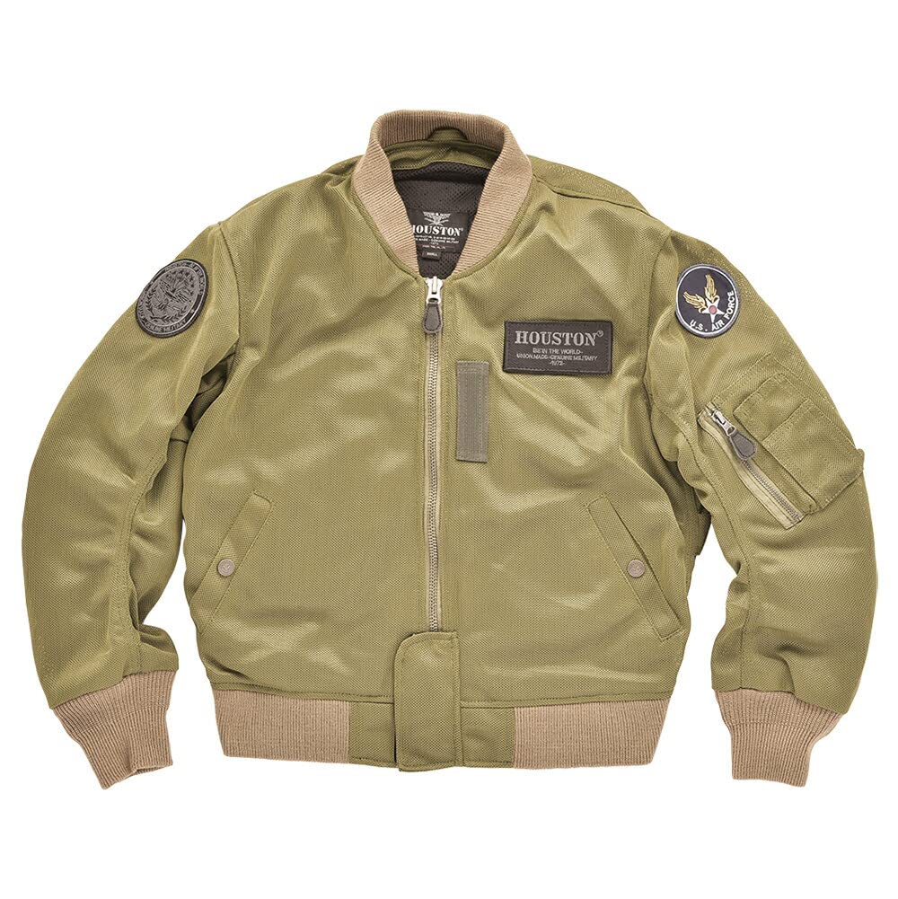 Amazon | ヒューストン MA-1メッシュM/Cジャケット メンズ HTVA2211S