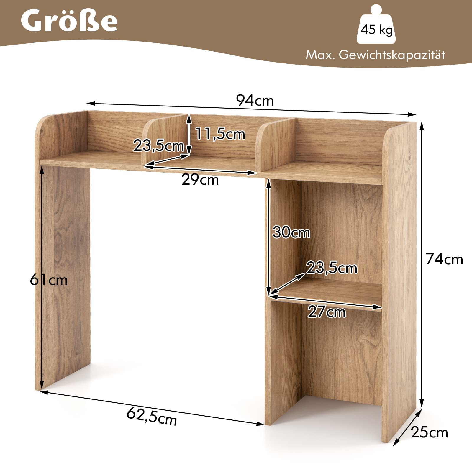 Tafelorganizer voor op het bureau