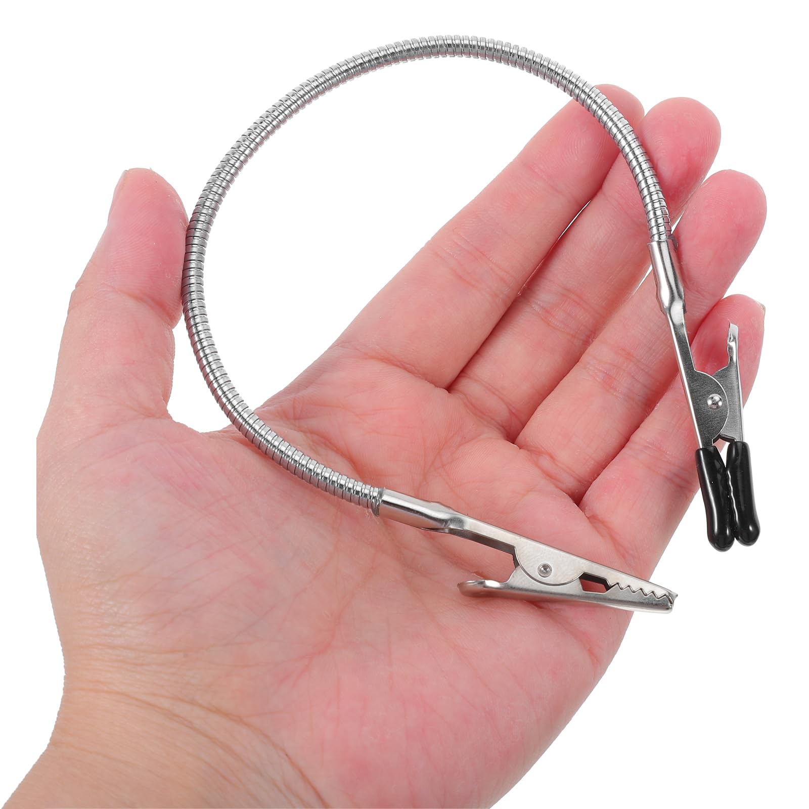 CLISPEED Pinze a Doppia Testa Flessibili in Acciaio Inossidabile e Lega di Alluminio, 2 Pezzi, Clip per Foto e Artigianato Stabilità Affidabile per Ufficio e Saldatura