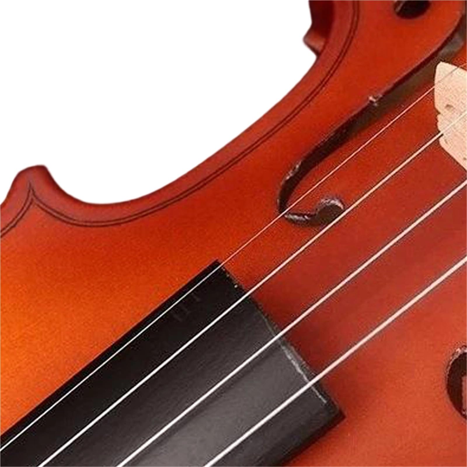 Violinen Für Erwachsene Handgefertigtes Mattes Geigen-Set Aus Massivholz Etui Und Bogen Für Anfänger Inklusive Zubehör Für Streichinstrumente(3-4)