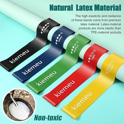 Miniatura 4 de Mini bandas de resistencia de bucle para entrenar piernas, bandas elásticas para bandas de bucle de ejercicio, bandas de ejercicio de goma para