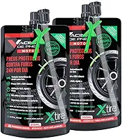 Kit 2 Vacinas Blindagem Selante Para Pneu Moto Xtire 250ml