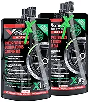 Kit 2 Vacinas Blindagem Selante Para Pneu Moto Xtire 250ml