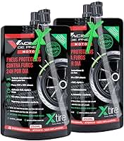 Kit 2 Vacinas Blindagem Selante Para Pneu Moto Xtire 250ml
