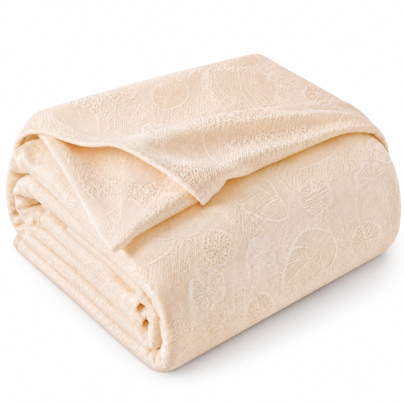 Odot Couverture Rafraîchissante Été Nuit Sueurs (270x230cm,Beige Porte-Bonheur)