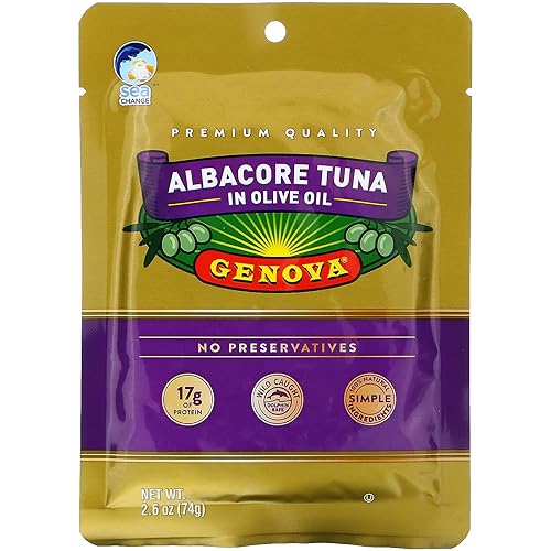 Genova Atún Albacore en aceite de oliva, 2.6 oz (74 g)