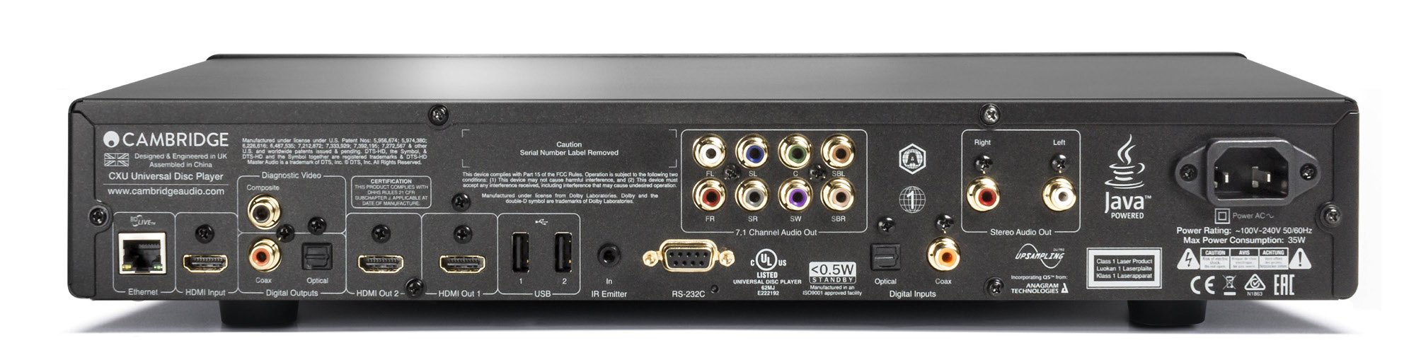 Cambridge Audio, Lettore Blu-Ray CX U