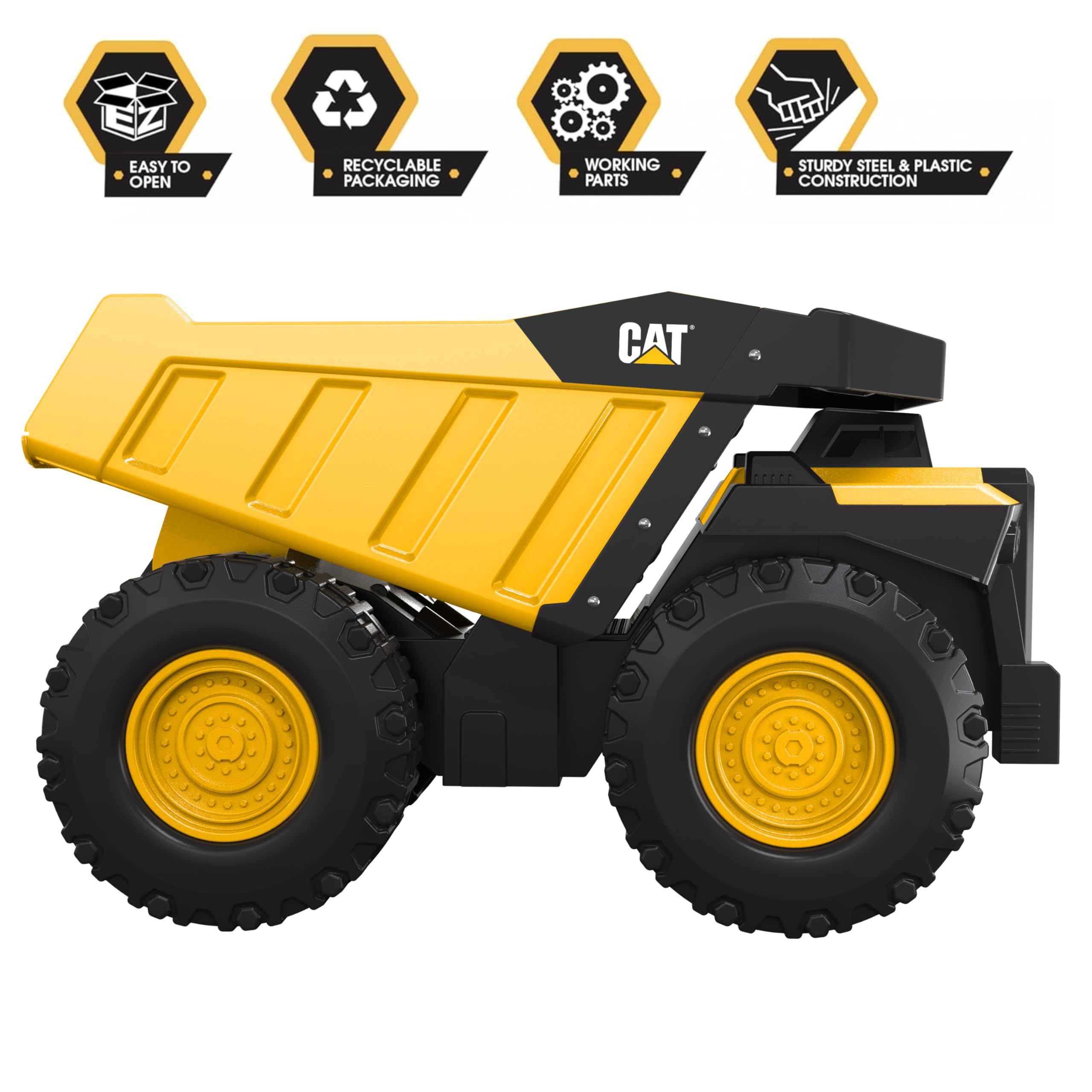 Caterpillar 82415 - Camion con cassone ribaltabile in acciaio 51 cm garantito a vita