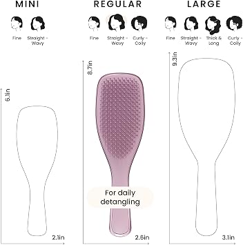 Tangle Teezer Ultimate Detangler Chrome Mauve Copper Islak & Kuru Saç Fırçası-Tarak