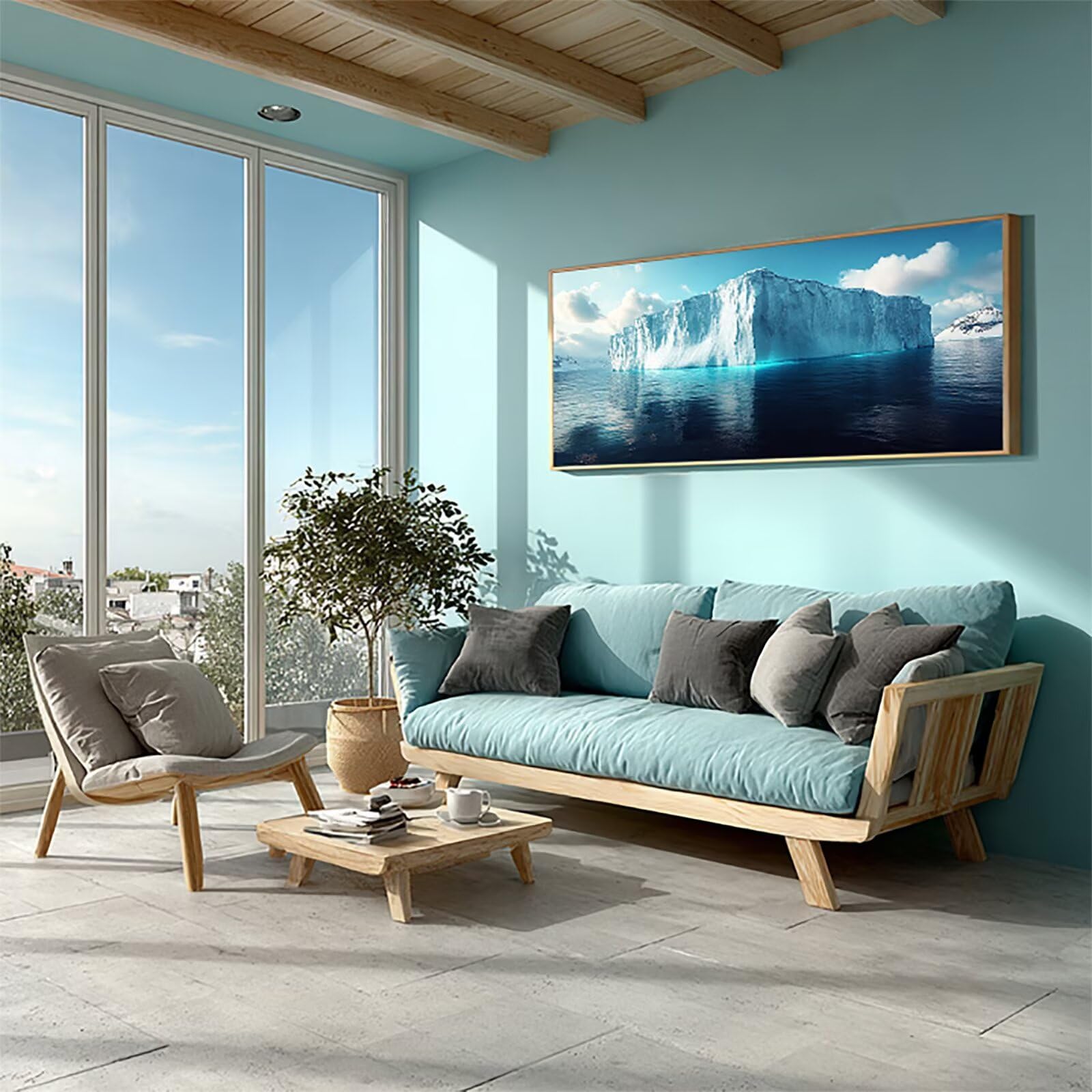Scena śniegowa 5D diamentowe malowanie, niebieskie diamentowe malowanie dziecko, DIY haft diamentowy aktywność ręczna, kreatywne hobby zestawy dla dorosłych, zestawy do malowania diamentami, dekoracja