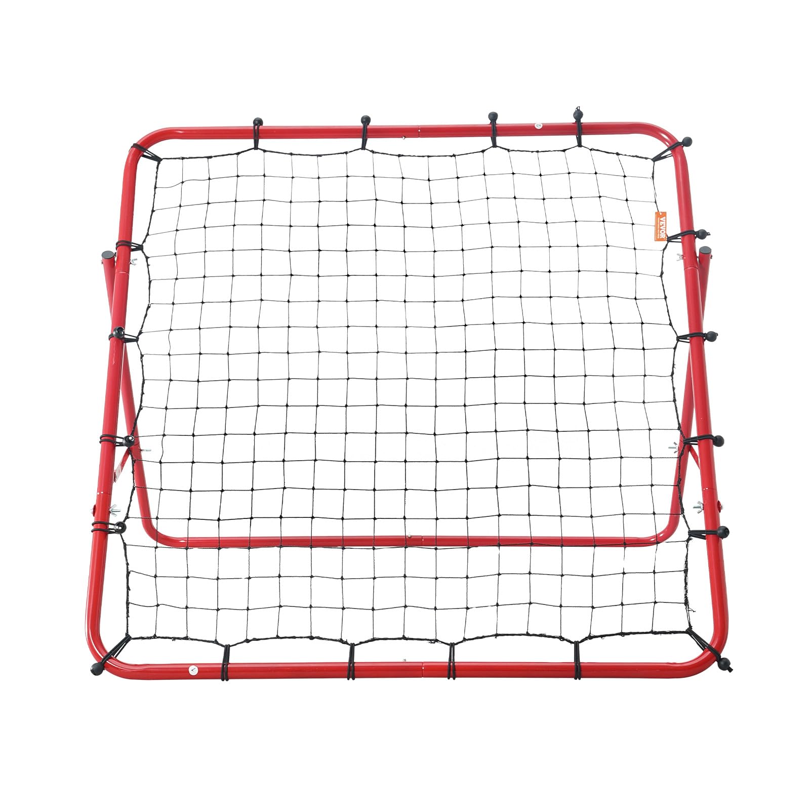 VEVOR Portería de Fútbol 1x1 m Red Reboteadora Portátil Ángulo Ajustable Tubo de Hierro Red de PE