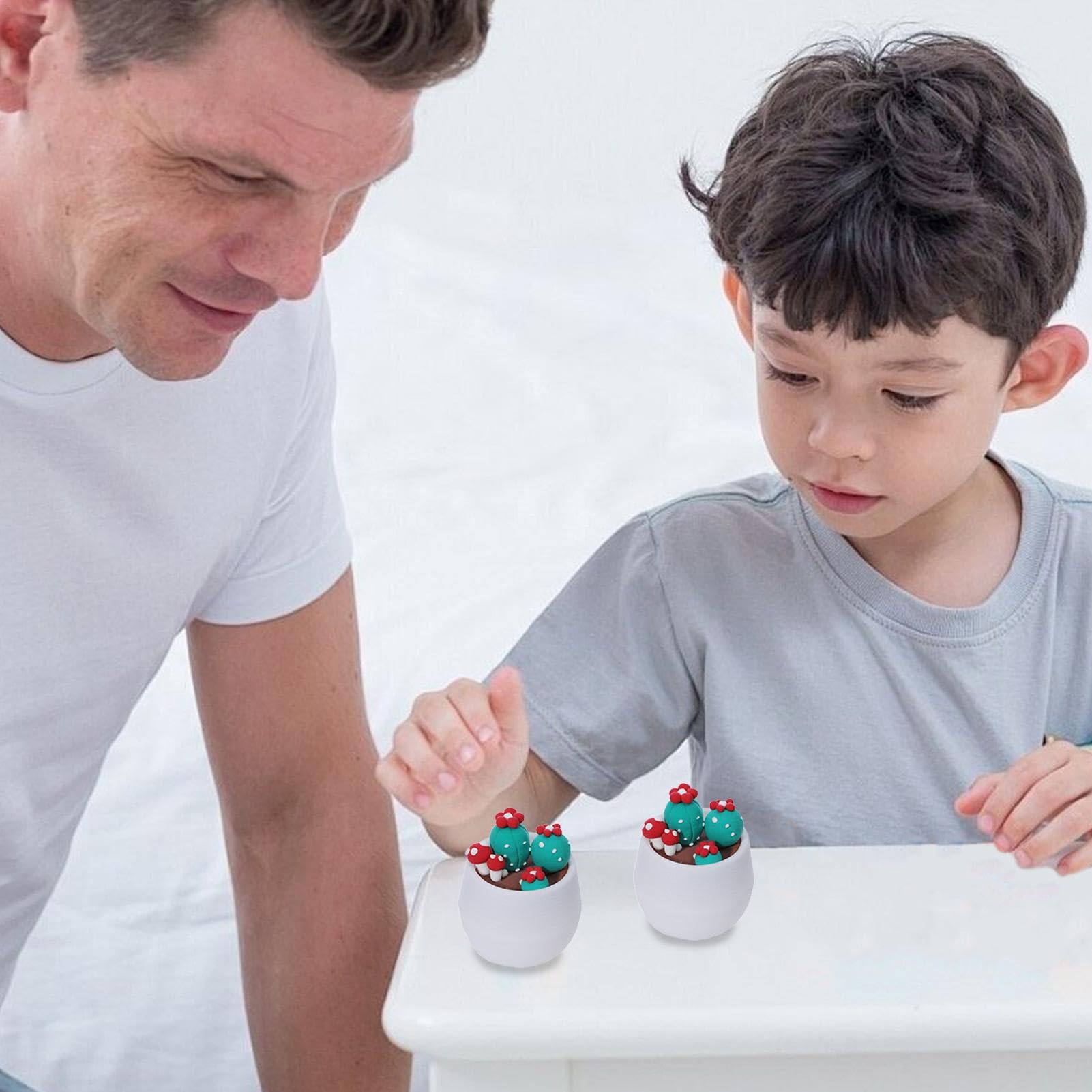 Kit di argilla per bambini, kit di argilla da modellare Simpatiche piante
