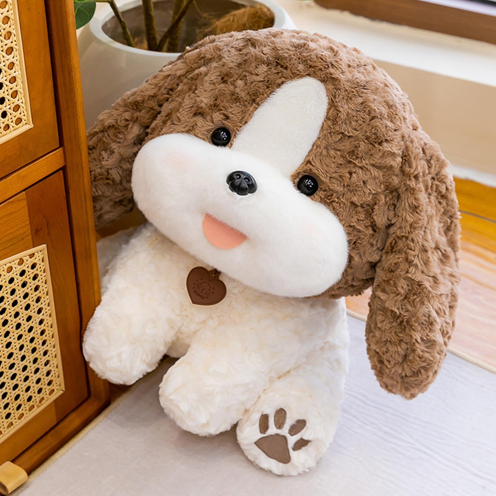 Hund Kuscheltier,Sitzhaltung Puppy Stuffed Plüschtier,Weich Hund Plüschtier Stofftier,Plüschfigur Geschenke für Mädchen und Jungen Erwachsen (55cm)