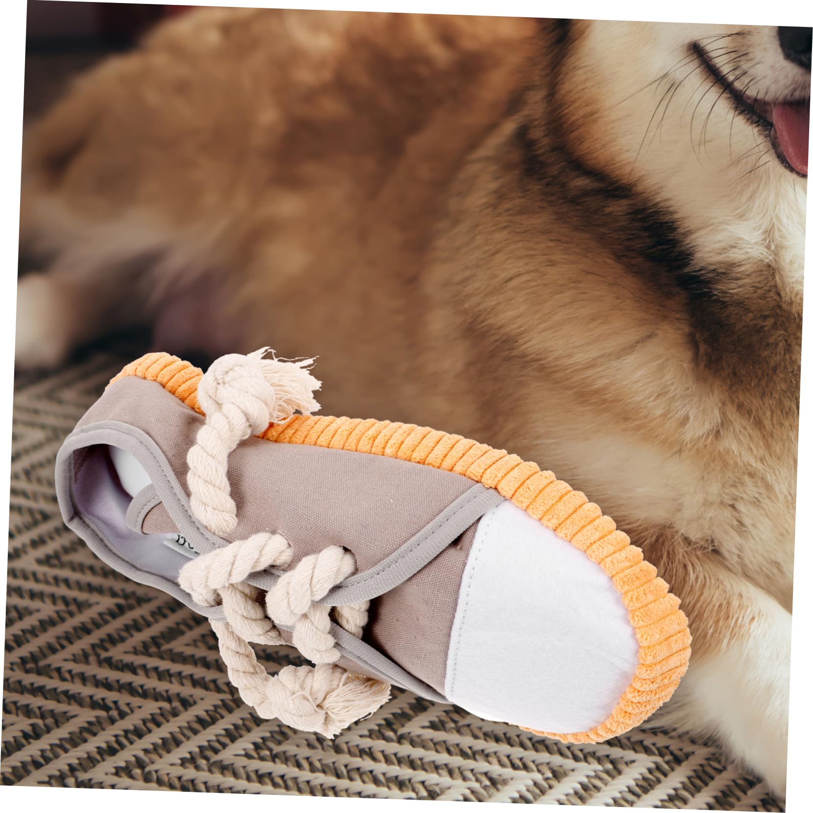 SUPVOX 4pièces Jouet à Mâcher pour Chien Forme De Baskets Jouet Squeaky pour Nettoyage des Dents Et Éveil des Chiens Agressifs Et Toile Dentition