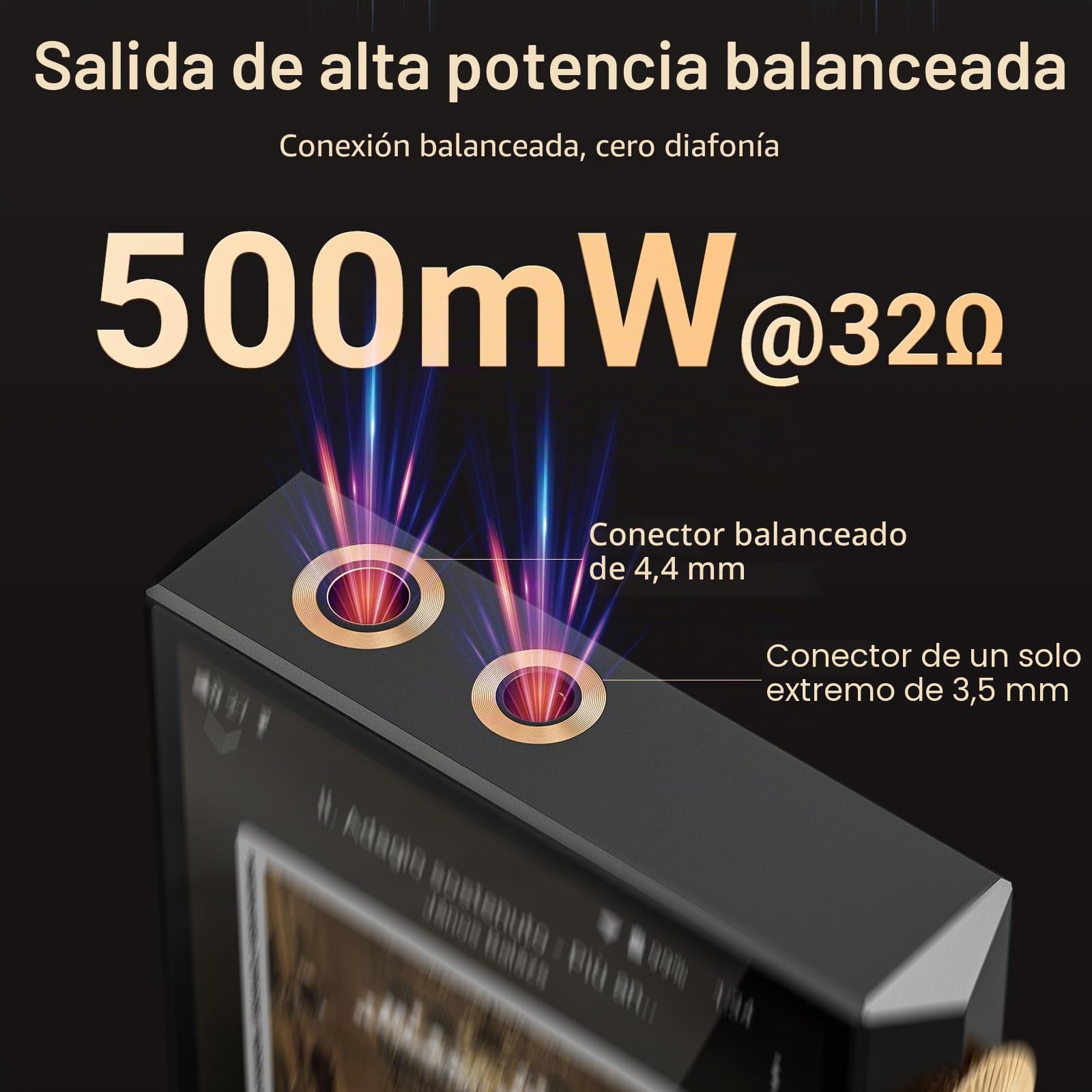 160GB Reproductor Hi-Res, Oilsky Reproductor MP3 HiFi con Bluetooth y WiFi, 4.4mm Balanced, Dual ESS DAC, 4,02'' sin Pérdidas DSD512 Digital Audio Música Player (Negro)