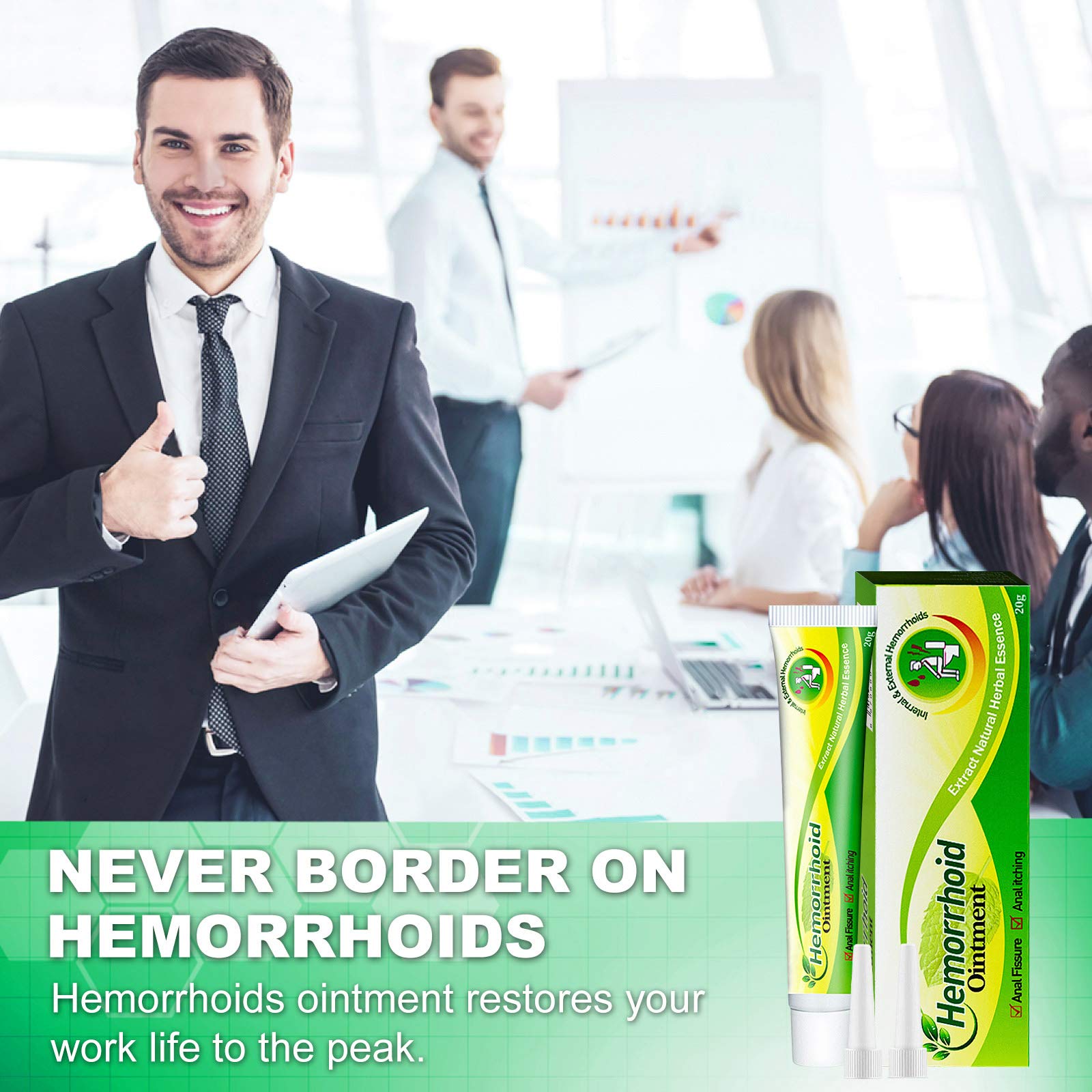 Hemorrhoid Cream, Hemorrhoid Treatment for Anal Fissure, Itching,Pain