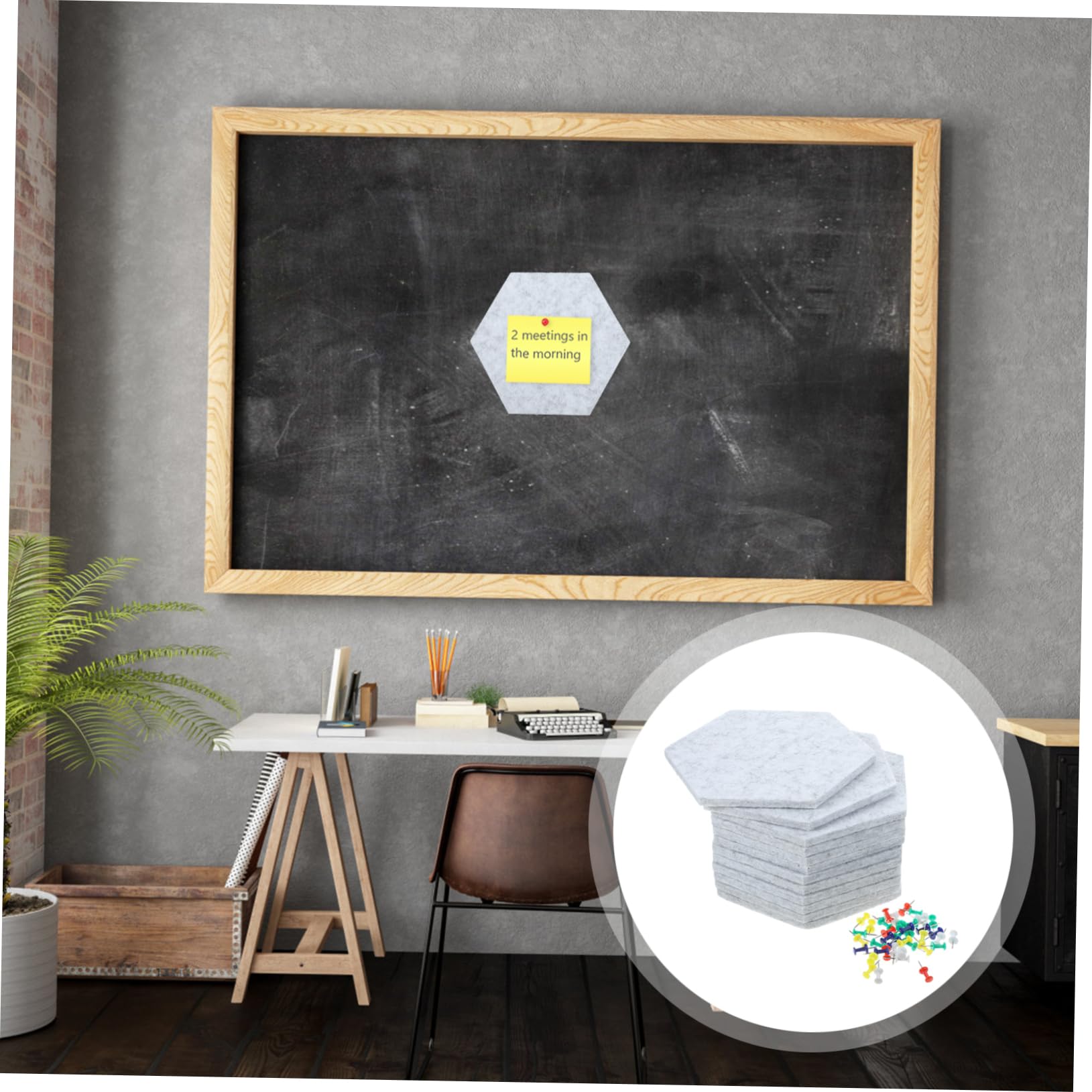Tofficu 1set Pannelli Acustici Esagonali Feltro Tappetini Isolanti Colorati Per Decorazioni Murali e Lavagne Di Messaggi Per Aule Camere Da Letto e Ambienti Interni Misura Media Lato