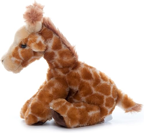 Miniatura 4 de The Petting Zoo Peluche de jirafa, regalos para niños, animales salvajes del zoológico Onez, juguete de peluche de jirafa de 9 pulgadas