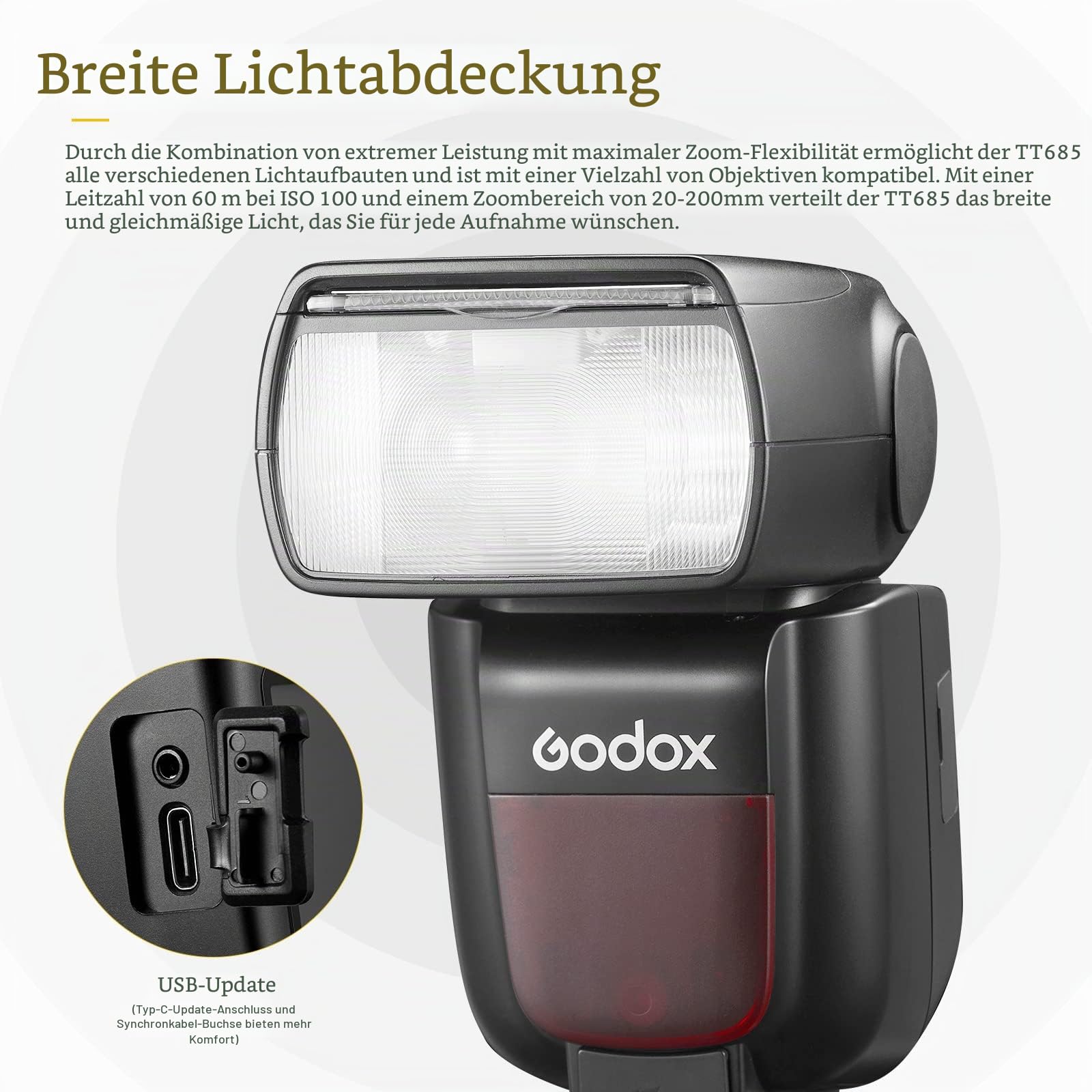 Godox TT685II-F TT685IIF Speedlite TTL Kamera Blitzgerät für Fuji Kamera